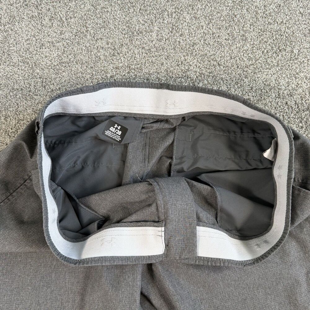 Under Armour Vented Golf Pants Mens Gray Performance Size 40x30 (38x29) - Picture 6 of 13